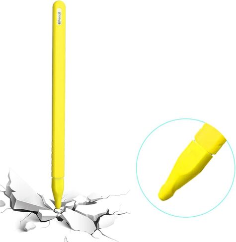 مجموعة من 3 حافظات سيليكون من ColorYourLife تغطي الأكمام متوافقة مع Apple Pencil الجيل الثاني (وردي أرجواني أزرق) in Kuwait