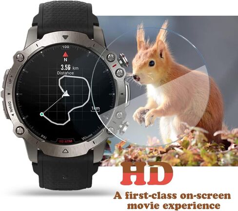 XIN HUA Watch Screen Protector (3+1Pack) Compatible for Amazfit Falcon,Tempered Glass Film Anti-Scratch High Definition Full Coverage and Soft TPU Protective Case, transparent (AF001) in Kuwait