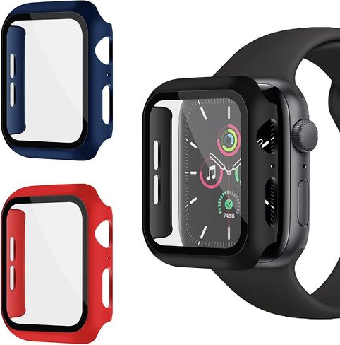 3-Pack Case with Screen Protector for Apple Watch 40mm SE/6/5/4 in Kuwait