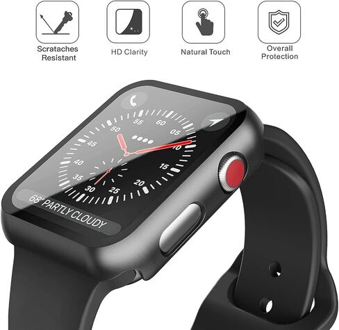 3-Pack Case with Screen Protector for Apple Watch 40mm SE/6/5/4 in Kuwait