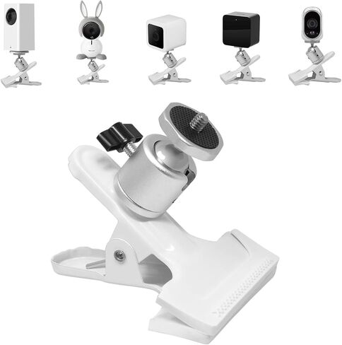 فاست نيل مشبك تثبيت بمشبك لمراقبة الاطفال من ارلو، حامل بمشبك للمكتب لكاميرا وايز كام بان وارلو برو وارلو بيبي وغيرها من الكاميرات بنفس الواجهة (حجم قياسي) in Kuwait