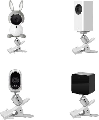 فاست نيل مشبك تثبيت بمشبك لمراقبة الاطفال من ارلو، حامل بمشبك للمكتب لكاميرا وايز كام بان وارلو برو وارلو بيبي وغيرها من الكاميرات بنفس الواجهة (حجم قياسي) in Kuwait