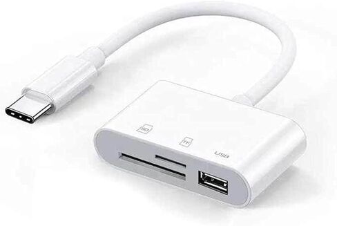 قارئ بطاقة SD جديد USB [عبوة واحدة] قارئ بطاقة SD، قارئ بطاقة الذاكرة، قارئ بطاقة الذاكرة الخارجية، محول بطاقة SD للابتوب ويندوز، محول SD USB او تي جي in Kuwait