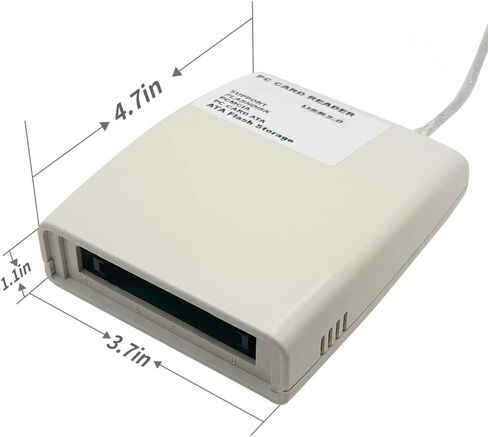 USB2.0 واجهة الإصدار البلاستيكي قارئ بطاقة PCMCIA، قراءة قرص الفلاش، PCMCIA، بطاقة الكمبيوتر ATA، وحدة تخزين كبيرة الحجم ATA Flash، بطاقة الكمبيوتر (قارئ البطاقات، رمادي) in Kuwait