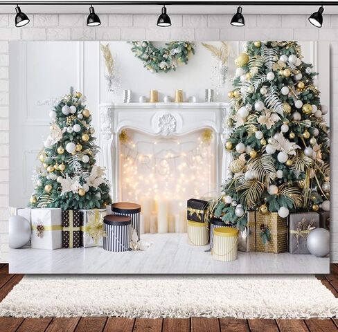 WOLADA 12x10FT خلفية الموقد خلفية عيد الميلاد خلفية الموقد للتصوير الفوتوغرافي عيد الميلاد ديكور المنزل حفلة خلفية عيد الميلاد جدار خلفية الأطفال عيد الميلاد صورة خلفية 11973 in Saudi Arabia