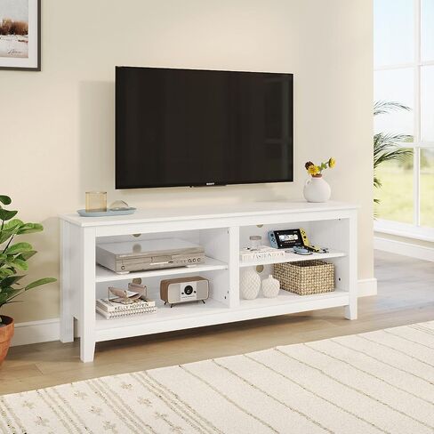 Panana Black TV Stand for 50 inch TV, Storage Shelves, Entertainment Center, Media Console, Living Room, Bedroom in Kuwait