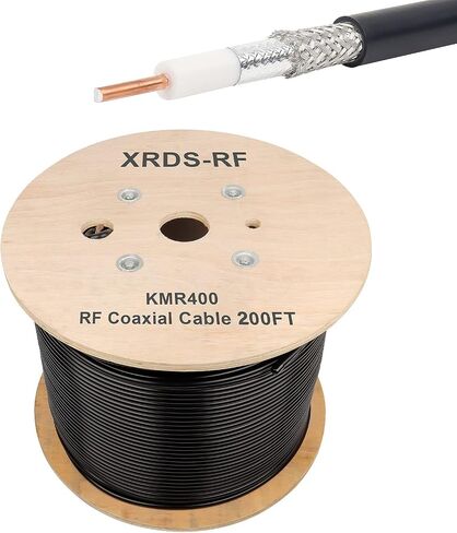XRDS -RF KMR400 RF Coaxial Cable 50 Ohm Low Loss Coax Cable with NO Connectors 200FT in Saudi Arabia