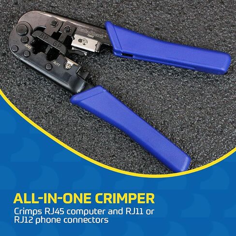 DataShark Modular Data Cable Crimper - RJ45, RJ11, RJ12 - CAT5, CAT5E, CAT6 (2023 Model) in Saudi Arabia