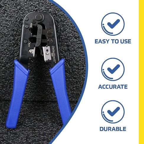 DataShark Modular Data Cable Crimper - RJ45, RJ11, RJ12 - CAT5, CAT5E, CAT6 (2023 Model) in Saudi Arabia