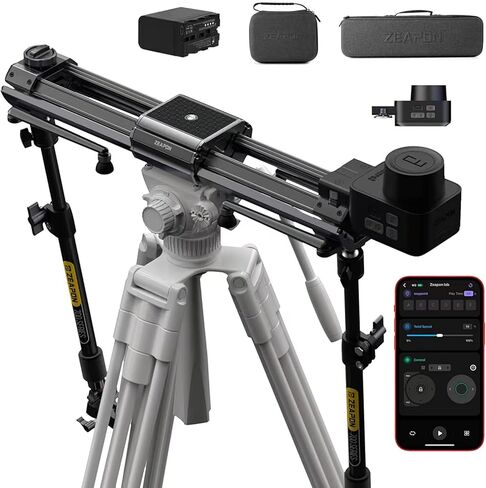 Zeapon Micro3 E700 + Carrying case + Battery Motorized Double Distance Camera Slider, Travel Distance 30''/77cm, Hellaflush Design 4KG-12KG Super Payload, Vacuum Adjustable Damping for Camera DSLR… in Kuwait