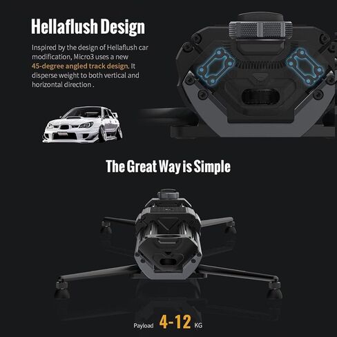 Zeapon Micro3 E700 + Carrying case + Battery Motorized Double Distance Camera Slider, Travel Distance 30''/77cm, Hellaflush Design 4KG-12KG Super Payload, Vacuum Adjustable Damping for Camera DSLR… in Kuwait