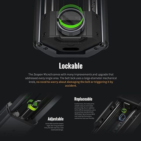 Zeapon Micro3 E700 + Carrying case + Battery Motorized Double Distance Camera Slider, Travel Distance 30''/77cm, Hellaflush Design 4KG-12KG Super Payload, Vacuum Adjustable Damping for Camera DSLR… in Kuwait