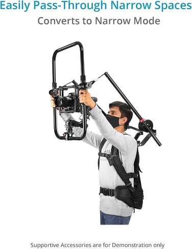 جهاز دعم الجسم PROAIM Hawk لكاميرات Gimbals | للكاميرا ذات المحورين-المثبتات/المثبتات المحمولة | عروض الحمولة 7.5-11 كجم / 16.5-24 رطل (ST-HWK-01) in Saudi Arabia