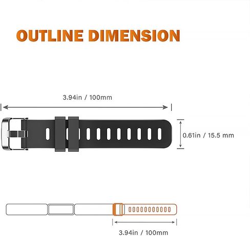 TUSITA 2-PACK الكاحل وحزام تمديد المعصم بحجم أكبر متوافق مع Fitbit Ace 1 2 3، Inspire 1 2 3، Inspire HR، Luxe، Alta، Alta HR in Kuwait