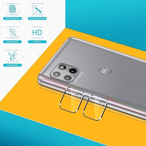 Unique Me [ 2+3 Pack Compatible with Motorola One 5G Ace Tempered Glass + Camera Lens Protector Screen Protector [Easy Installation][HD Clear][9H Hardness]【Not for Moto G 5G/One 5G/One 5G UW】 in Kuwait