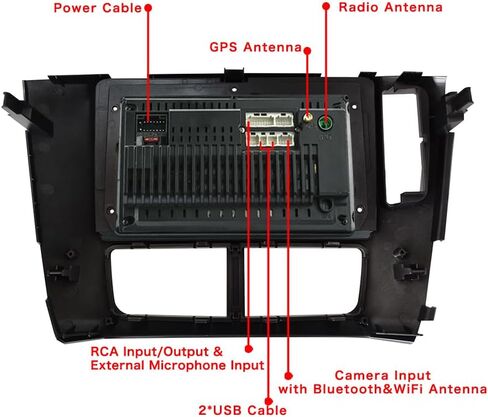 for Honda-Pilot 2006 2007 2008 Radio,Built-in Carplay & Android Auto 1G RAM 32GROM Car Stereo Bluetooth Support Backup Camera Mirror Link Play EZoneTronics in Kuwait