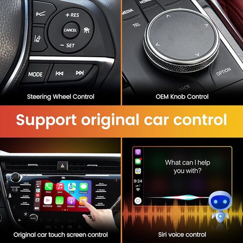 محول MekedeTech اللاسلكي CarPlay لهاتف iPhone، 2023 ترقية التوصيل والتشغيل دونجل يحول CarPlay السلكي من المصنع إلى لاسلكي، اتصال سريع وسهل الإعداد للعمل مع السيارات من 2015 in Kuwait