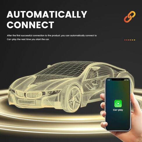 محول MekedeTech اللاسلكي CarPlay لهاتف iPhone، 2023 ترقية التوصيل والتشغيل دونجل يحول CarPlay السلكي من المصنع إلى لاسلكي، اتصال سريع وسهل الإعداد للعمل مع السيارات من 2015 in Kuwait