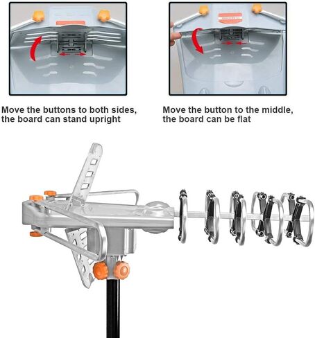 هوائي التلفزيون، هوائي تلفزيون رقمي عالي الوضوح للتضخيم الخارجي مع نطاق يصل إلى 150 ميلاً، دعم عن بعد لتلفزيون 4K 1080p Firestick 2، مع عمود تثبيت in Kuwait