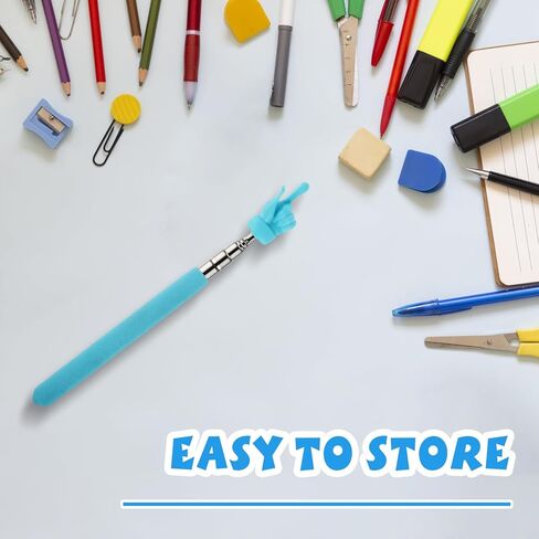 مابور 3 قطع مؤشر إصبع المعلم مؤشر اليد قابل للتمديد مؤشر تلسكوبي عصا للفصل الدراسي مؤشرات المعلم القابلة للسحب لمستلزمات مؤتمرات رياض الأطفال المدرسية in Kuwait