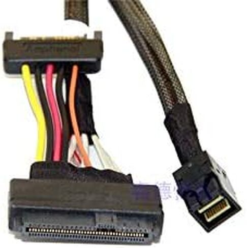 كابل DiLinKer 75 سم HD Mini-SAS(SFF-8643) إلى U.2 (SFF-8639) NVMe SSD… in Kuwait