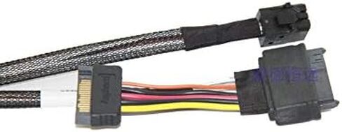 كابل DiLinKer 75 سم HD Mini-SAS(SFF-8643) إلى U.2 (SFF-8639) NVMe SSD… in Kuwait