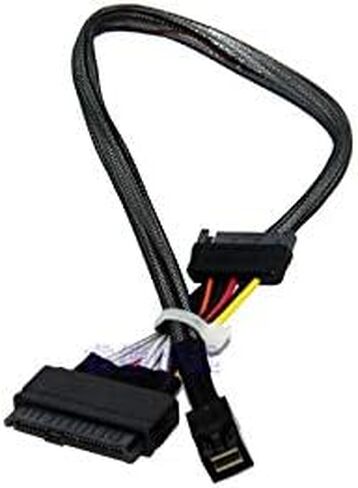 كابل DiLinKer 75 سم HD Mini-SAS(SFF-8643) إلى U.2 (SFF-8639) NVMe SSD… in Kuwait