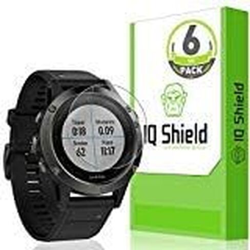 IQShield Screen Protector Compatible with Garmin Fenix 5 (Garmin Fenix 5 Plus)(6-Pack) Anti-Bubble Clear TPU Film in Saudi Arabia