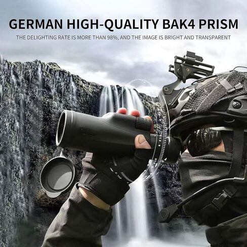 منظار تكبير صغير عالي القوة 10-30X50، منظار أحادي مقاوم للماء مع مشبك للهاتف الذكي، تلسكوب السماء المرصعة بالنجوم مع حامل ثلاثي القوائم، أفكار هدايا للرجال، ملحقات التخييم، هدية قوارب الصيد للرجال والنساء in Kuwait