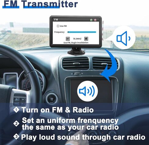 نظام تحديد المواقع العالمي للسيارة والشاحنة 2023 من ليهوي مع خرائط US/CA/MX بدون اتصال بتحديثات مجانية مدى الحياة، شاشة لمس 7 انش، توجيه صوتي، تحذير كاميرا السرعة، مركبة ار في جي بي اس بارا كاروس in Kuwait
