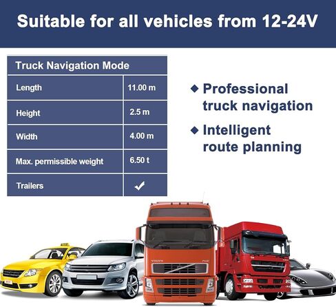 نظام تحديد المواقع العالمي للسيارة والشاحنة 2023 من ليهوي مع خرائط US/CA/MX بدون اتصال بتحديثات مجانية مدى الحياة، شاشة لمس 7 انش، توجيه صوتي، تحذير كاميرا السرعة، مركبة ار في جي بي اس بارا كاروس in Kuwait