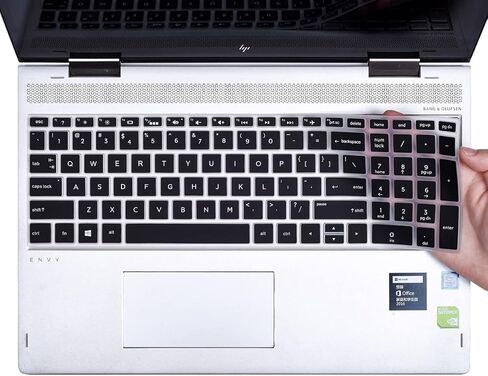 Keyboard Cover with Large Letters for HP 15.6 Laptop 15-dw 15-dy 15-db 15-ds 15-da 15-ef 15-ES 15-cc 15-cd 15-cs 15-cw 15-bw 15-bs Series -Black in Saudi Arabia