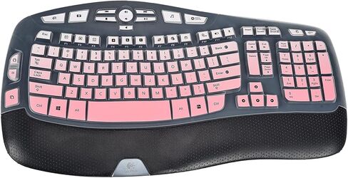 Keyboard Cover for Logitech MK570 MK550 K350 Wireless Keyboard, Keyboard Skins for Logitech MK570 MK550 K350 Keyboard Silicone Cover, Transparent, Waterproof, Dustproof, Easy to Clean in Kuwait