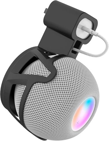 حامل جداري لمنفذ هونيكومي لجهاز Homepod Mini، تصميم موفر للمساحة، مقبس مثالي لإدارة السلك، حامل جداري لجهاز Homepod Mini Voice Assistant in Kuwait