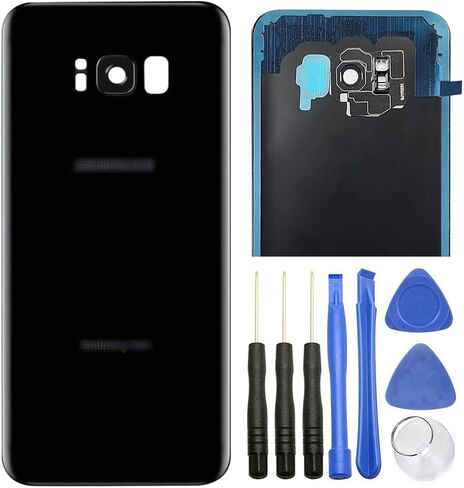 ubrokeifixit Galaxy S8 Plus G955 Rear Back Glass Door Cover Replacement for Samsung Galaxy S8+ G955 6.2",Galaxy S8 Plus All Versions Model,with Tape (S8 Plus G955 6.2/Black) in Saudi Arabia
