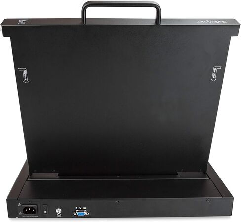 وحدة تحكم StarTech.com Rackmount KVM - منفذ VGA KVM واحد مع شاشة LCD مقاس 17 بوصة لرف الخادم - درج KVM عالمي 1U LCD مميز بالكامل مع الكابلات والأجهزة - دعم USB - 50,000 MTBF (RKCONS1701) in Kuwait