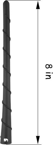 ONE250 8" inch Spiral Flexible Rubber Antenna, Compatible with Chevy - Silverado (1999-2023), Colorado (2003-2023), Equinox (2003-2017), Avalanche (2002-2013) - Designed for Optimized FM/AM Reception in Saudi Arabia