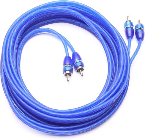 مجموعة تثبيت STINGER SS600XS 8-Gauge AGU Amp & Stinger Select SSRCB1.5 سلسلة المنافسة 1.5 بوصة وصلة ملتوية، أزرق in Kuwait