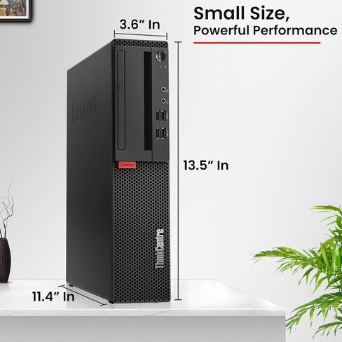كمبيوتر سطح المكتب Lenovo M920s ThinkCenter، معالج Intel Core i5-8500 حتى 4.1 جيجا هرتز، ذاكرة وصول عشوائي DDR4 سعة 16 جيجابايت، SSD 512 جيجابايت، شاشة WiFi مدمجة جديدة مقاس 24 بوصة، ماوس لوحة مفاتيح، Windows 11 Pro (تجديد) in Saudi Arabia