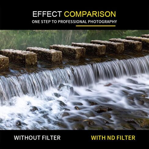 7artisans ND Filter Ultra Slim Multi-Coated HD Optical Glass Aluminum Alloy Frame Neutral Density Filter ND8 ND64 ND1000 for Choice (77mm, ND1000) in Saudi Arabia