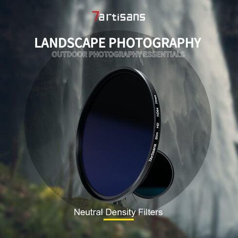 7artisans ND Filter Ultra Slim Multi-Coated HD Optical Glass Aluminum Alloy Frame Neutral Density Filter ND8 ND64 ND1000 for Choice (77mm, ND1000) in Saudi Arabia