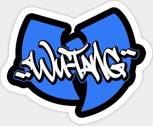W Tang 5.25 inch Wide Logo |Hip HOP| Vinyl Decal Sticker for Cars Laptops Tablets Skateboard SSND1064 in Saudi Arabia