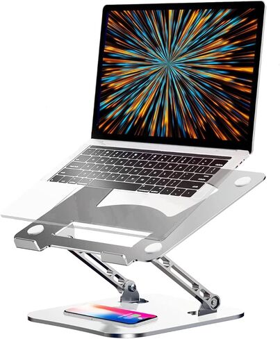 Easegain Laptop Stand, Adjustable Laptop Stand for Desk, Aluminum Laptop Stand with Heat-Vent and Adjustable,Laptop Stand for MacBook,Air, Pro, Lenovo,Dell, XPS More 10-17" Laptop in Kuwait