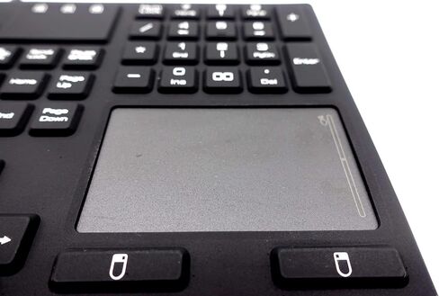 لوحة مفاتيح بإضاءة خلفية LED من DSI مع لوحة لمس IP68 سيليكون مقاوم للماء JH-IKB110BL، أسود in Kuwait