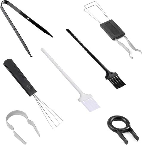 7 قطع من أداة سحب غطاء المفاتيح، مزيل غطاء المفاتيح مع ملاقط غطاء المفاتيح للوحة المفاتيح الميكانيكية القابلة للتبديل السريع، وأدوات تنظيف لوحات المفاتيح in Kuwait