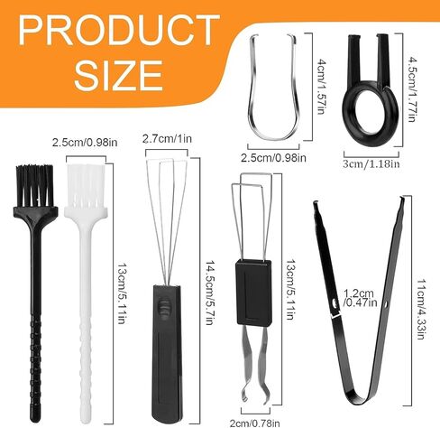 7 قطع من أداة سحب غطاء المفاتيح، مزيل غطاء المفاتيح مع ملاقط غطاء المفاتيح للوحة المفاتيح الميكانيكية القابلة للتبديل السريع، وأدوات تنظيف لوحات المفاتيح in Kuwait