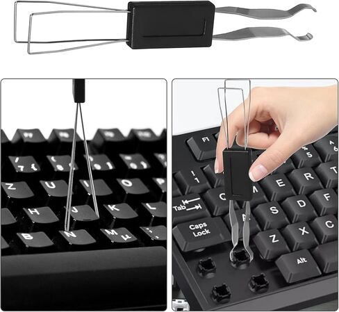 7 قطع من أداة سحب غطاء المفاتيح، مزيل غطاء المفاتيح مع ملاقط غطاء المفاتيح للوحة المفاتيح الميكانيكية القابلة للتبديل السريع، وأدوات تنظيف لوحات المفاتيح in Kuwait