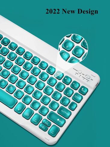 AnMengXinLing iPad Pro 11 2022/2021/2020 Keyboard Case, iPad Pro 11 4th/3rd/2nd Generation Case with Keyboard and Pencil Holder Magnetically Detachable Wireless Bluetooth Keyboard,Teal in Kuwait