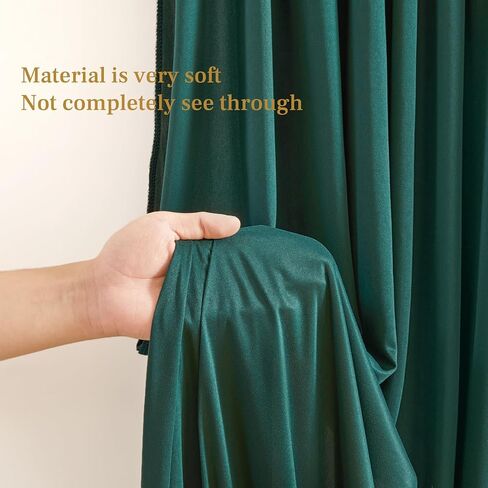 8x10FT Red Backdrop Curtains for Wedding Parties, Wrinkle Free Polyester Photo Backdrop Drapes for Birthday Baby Shower Photography Stage Background Stand Decorations 4x10ft,2 Panels in Saudi Arabia