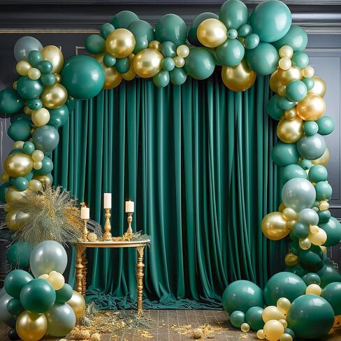 8x10FT Red Backdrop Curtains for Wedding Parties, Wrinkle Free Polyester Photo Backdrop Drapes for Birthday Baby Shower Photography Stage Background Stand Decorations 4x10ft,2 Panels in Saudi Arabia